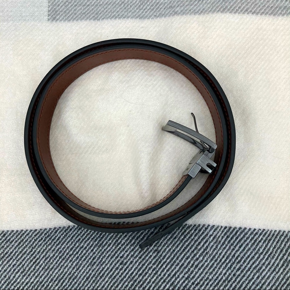 FOSSIL Sz 42 Reversible Belt Leather